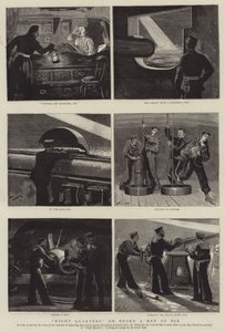 Night Quarters on Board a Man of War by Joseph Nash